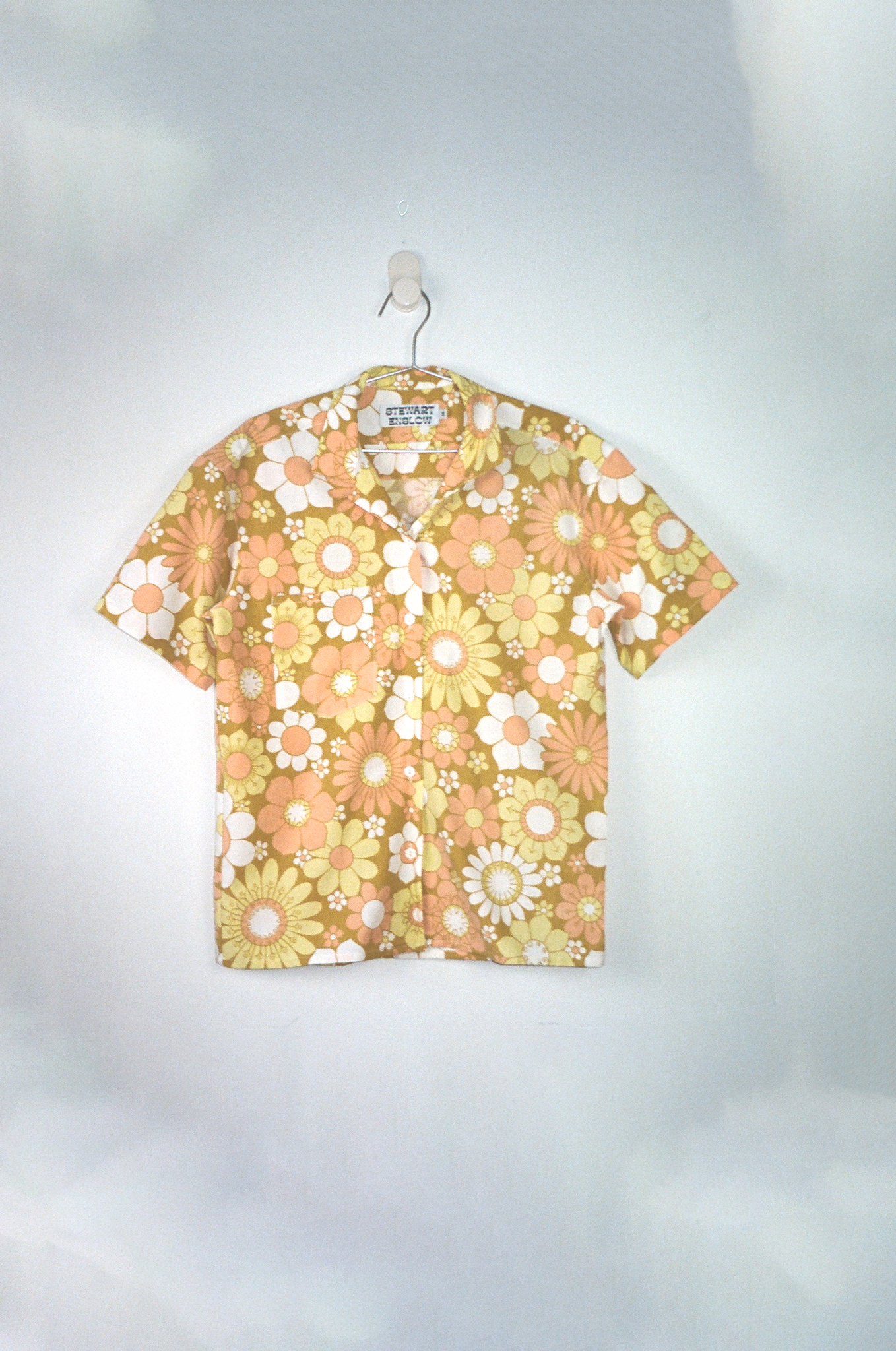 Summer Shirt- Orange Floral - Stewart Enslow