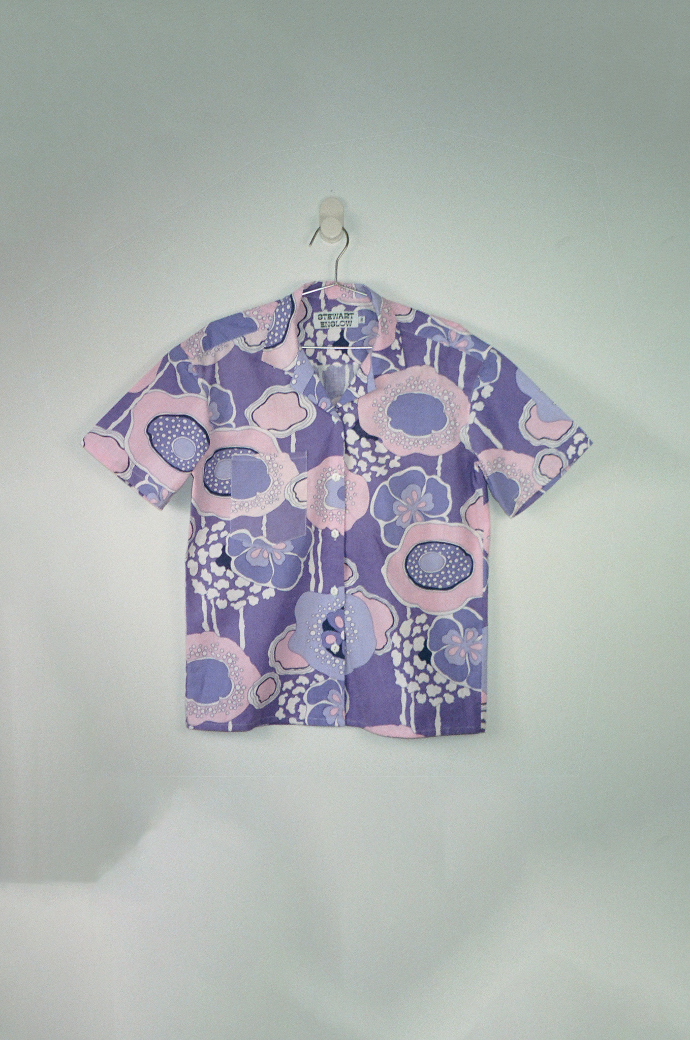 Summer Shirt- Purple Floral - Stewart Enslow